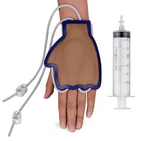 Phlebotomy and Venipuncture Practice Kit, Wearable IV Practice Trainer Kit, Dorsal Hand Injection Trainer, IV Start Kit for Injection Training, Medical Education, Nursing School Essentials