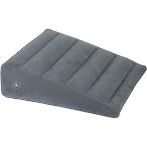 WEY&FLY Inflatable Wedge Pillow - Polyvinyl Chloride Lightweight and Portable, Fast Inflating/Deflation Through The Valve, Suitable for Travel/Inflatable Portable Bed Wedge 23.6" x 22" x 7"