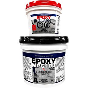 Clear Epoxy Resin Coating for Floors & Counter Tops, 100% Solids, Self Leveling - 3 Gallon Kit