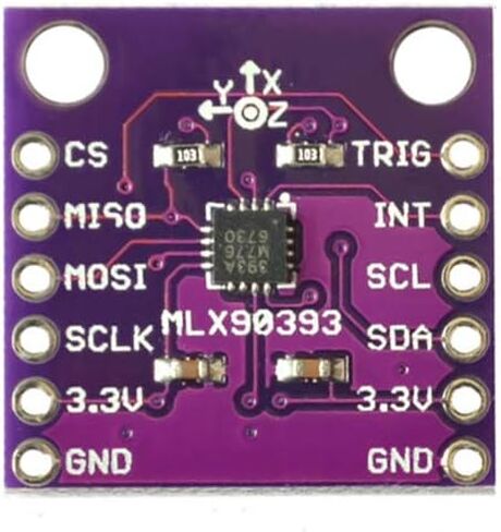 Taidacent 90393 MLX90393 الرقمية ثلاثية الأبعاد مستشعر بظاهرة هول الخطي زاوية النزوح دوران ثلاثية الأبعاد موقف قاعة تأثير زاوية الاستشعار in Kuwait