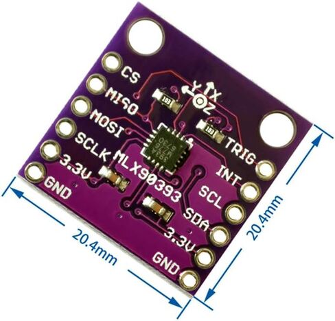 Taidacent 90393 MLX90393 الرقمية ثلاثية الأبعاد مستشعر بظاهرة هول الخطي زاوية النزوح دوران ثلاثية الأبعاد موقف قاعة تأثير زاوية الاستشعار in Kuwait