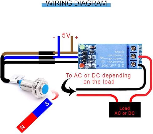 2 قطعة DC5-30V NJK-5002C مستشعر القاعة مفتاح تأثير القاعة مستشعر القرب NPN 3 أسلاك مفتوحة عادة مع دعامة تبديل القرب المغناطيسي M12 in Kuwait
