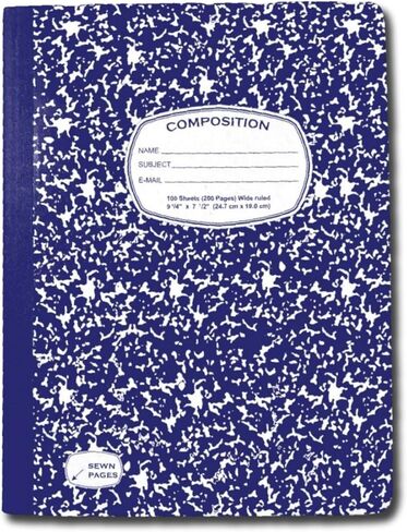 Composition Notebook College Ruled Composition Notebook, 48 Pack, 9-3/4" x 7-1/2", 100 Sheets, Multicolor Marble Notebook School Notebook, Composition Notebooks for School College & Office Supplies in Saudi Arabia