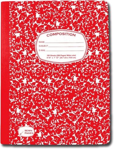 Composition Notebook College Ruled Composition Notebook, 48 Pack, 9-3/4" x 7-1/2", 100 Sheets, Multicolor Marble Notebook School Notebook, Composition Notebooks for School College & Office Supplies in Saudi Arabia