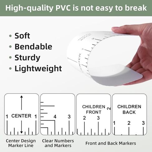 10 قطع دليل مسطرة التي شيرت - أدوات قياس التي شيرت للأطفال البالغين in Kuwait