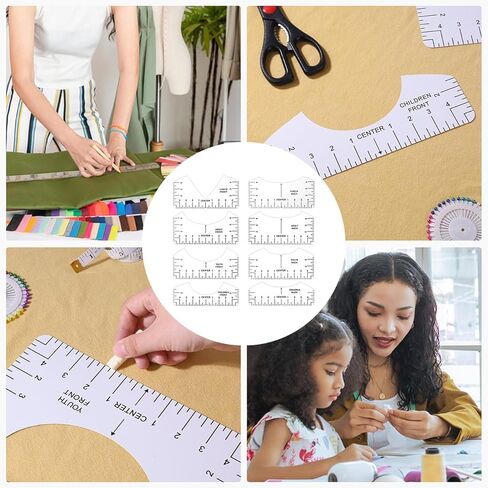 10 قطع دليل مسطرة التي شيرت - أدوات قياس التي شيرت للأطفال البالغين in Kuwait