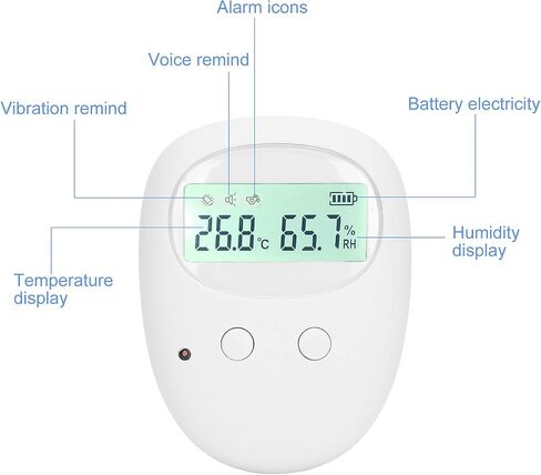 إنذار لاسلكي للتبول اللاإرادي، إنذار للتبول قابل لإعادة الشحن عبر USB مع اهتزاز صوتي، مستشعر ذكي للتبول اللاإرادي للأطفال والمراهقين والبالغين والذين ينامون بعمق، حل مثبت للتبول اللاإرادي in Saudi Arabia