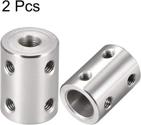 2pcs 6mm to 10mm Shaft Coupling Set Screw, D16mm x L22mm Stainless Steel Bore Rigid Shaft Coupler Joint Connector for 3D Printer,DIY Robots, CNC Machine,Motor Accessories in Saudi Arabia
