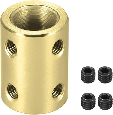 2pcs 6mm to 10mm Shaft Coupling Set Screw, D16mm x L22mm Stainless Steel Bore Rigid Shaft Coupler Joint Connector for 3D Printer,DIY Robots, CNC Machine,Motor Accessories in Saudi Arabia