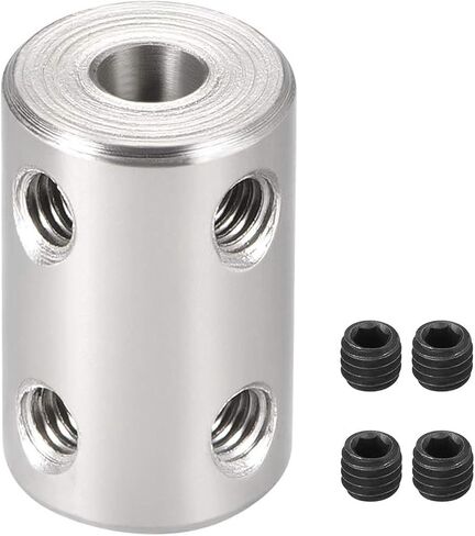 2pcs 6mm to 10mm Shaft Coupling Set Screw, D16mm x L22mm Stainless Steel Bore Rigid Shaft Coupler Joint Connector for 3D Printer,DIY Robots, CNC Machine,Motor Accessories in Saudi Arabia