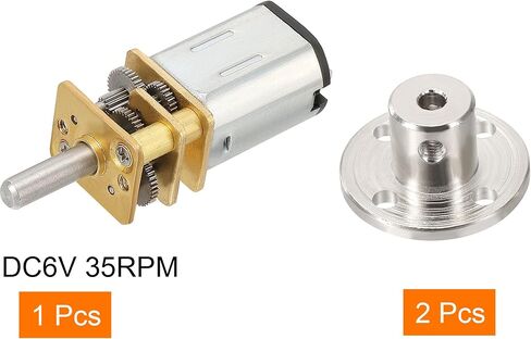 MECCANIXITY جامدة شفة اقتران 2 قطعة 3x10x12 مللي متر دليل المحرك مقرنة/ وصلة ربط للعمود موصل المحرك مع تيار مستمر 6 فولت 35 دورة في الدقيقة موتور تروس in Kuwait