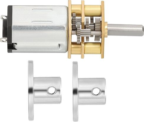 MECCANIXITY جامدة شفة اقتران 2 قطعة 3x10x12 مللي متر دليل المحرك مقرنة/ وصلة ربط للعمود موصل المحرك مع تيار مستمر 6 فولت 35 دورة في الدقيقة موتور تروس in Kuwait