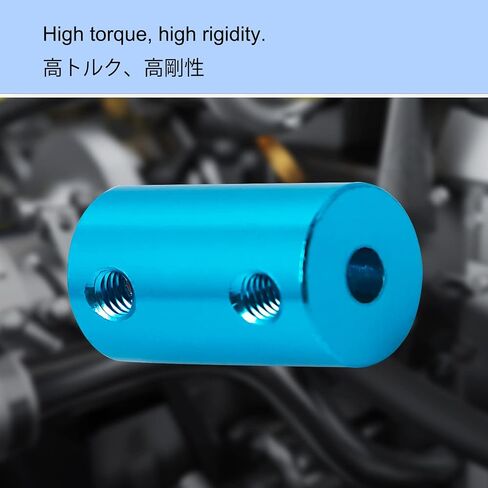 Aopin 6mm to 6mm Rigid Couplings Set Screw Shaft Stepper Motor, Length 25mm / 1" Motor Coupler Connector Rigid with Screw for 3D Printer, RC Robot, Car Model Shaft, CNC Machine, DIY Encoder 2 Pcs in Kuwait