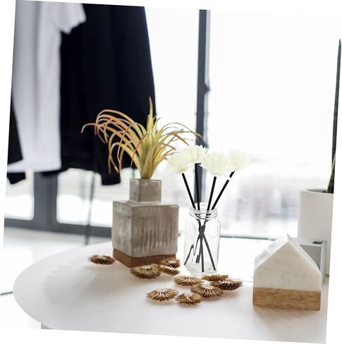 12 Pcs Stick Sola Flower Sticks Diffuser Replacement Fragrance Diffuser Sticks Flower Diffuser Essential Oil Flowers Pe Flower Rattan Sticks White Fresh Sesame Oil in Saudi Arabia
