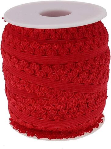 Black Elastic Stretch Lace with Picot Edge - 3/4 Inch Wide x 16 Yards Soft Durable Trim for Sewing, Headbands, Lingerie, Costume Design, DIY Crafts, Bra Straps & Apparel Decoration in Saudi Arabia