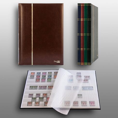 Prophila Stamp Album (New) 16 White Sides, Brown Cover in Saudi Arabia