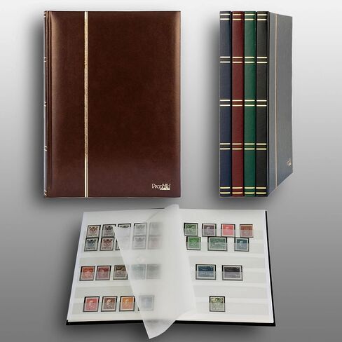 Prophila Small Stamp Album (New) 16 White Sides, Brown Cover in Saudi Arabia