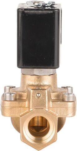 110V AC - 1/8" General Purpose Solenoid Valve Normally Closed, Brass Body, Viton Gasket, 0.5-16 Bars Working Pressure, For Water, Air, Brass Electric Solenoid Valve in Kuwait