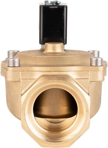 110V AC - 1/8" General Purpose Solenoid Valve Normally Closed, Brass Body, Viton Gasket, 0.5-16 Bars Working Pressure, For Water, Air, Brass Electric Solenoid Valve in Kuwait