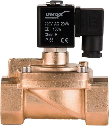 110V AC - 1/8" General Purpose Solenoid Valve Normally Closed, Brass Body, Viton Gasket, 0.5-16 Bars Working Pressure, For Water, Air, Brass Electric Solenoid Valve in Kuwait