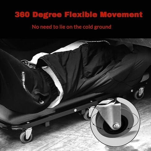 BHTOP ميكانيكي الزاحف، 300 رطل Z-الزاحف مقعد، 36 في 2 في 1 كرسي المرآب قابل للتعديل المتداول للطي سيارة الزاحف مع 6 قطع عجلات للمرآب، متجر، إصلاح السيارات، الاستلقاء أو الجلوس in Kuwait