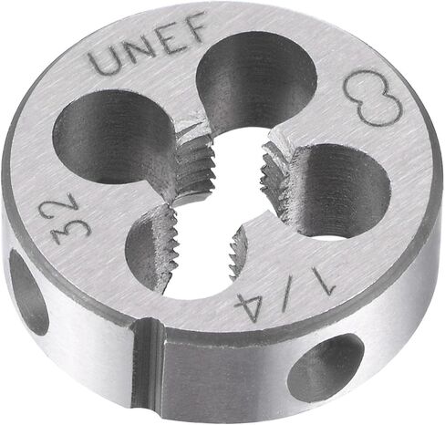 قوالب خيوط دائرية من uxcell مقاس 1/4"-32 UNEF، أداة يدوية لإصلاح خيط الآلة المصنوعة من سبيكة معدنية in Saudi Arabia