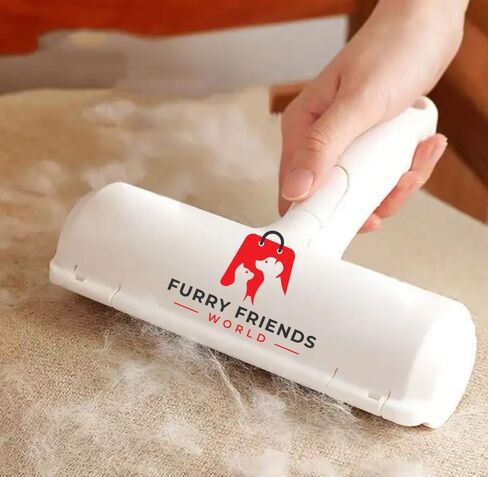 مزيل شعر الحيوانات الأليفة وبكرة الوبر القابلة لإعادة الاستخدام - مزيل شعر الوبر والقطط والكلاب للأثاث والملابس والسجاد والفراش - أداة إزالة الوبر والفراء متعدد الأسطح (رمادي) in Kuwait