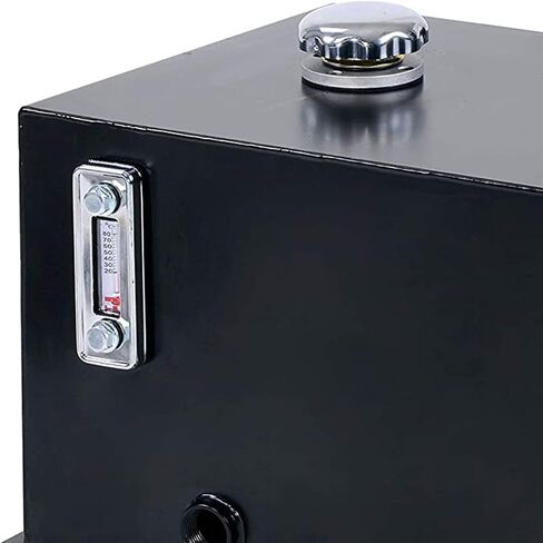 Field Tuff 10 Gallon 14 Gauge Welded Steel Hydraulic Fluid Reservoir Tank with 2 Inch Suction Port and 0.75 Inch Return Port, Black in Saudi Arabia