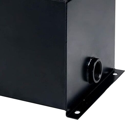 Field Tuff 10 Gallon 14 Gauge Welded Steel Hydraulic Fluid Reservoir Tank with 2 Inch Suction Port and 0.75 Inch Return Port, Black in Saudi Arabia