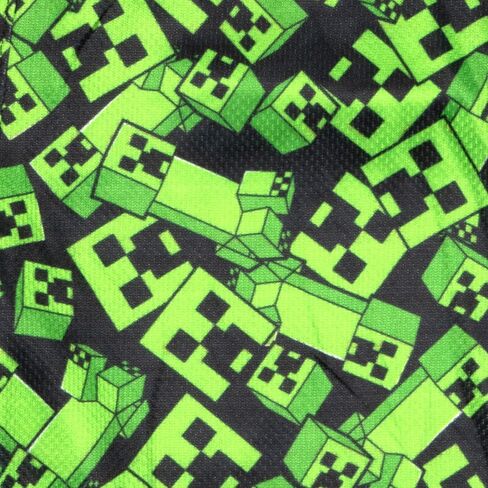 Minecraft Creeper Boys Short Sleeve T-Shirt & Shorts, 2-Piece Gamer Outfit Set for Kids and Toddlers in Saudi Arabia