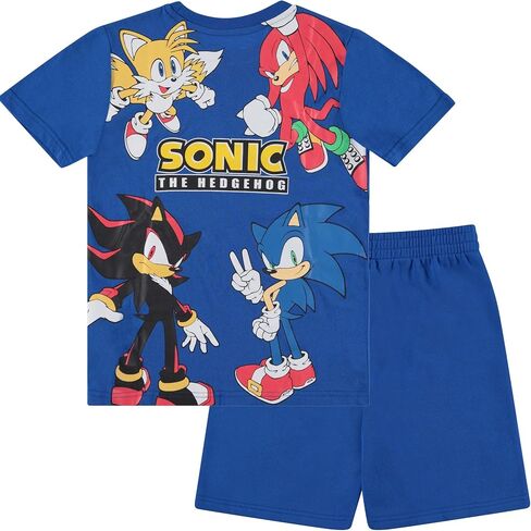 طقم تي شيرت وسروال قصير الأكمام للأولاد من FREEZE Sonic The Hedgehog in Kuwait