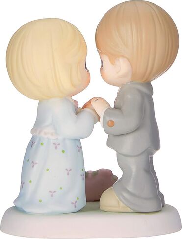 Precious Moments, Our Love Still Sparkles In Your Eyes, 25th Anniversary, Bisque Porcelain Figurine, 115911, Silver, Medium in Saudi Arabia