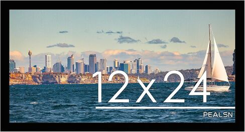 إطار ملصق PEALSN مقاس 24 × 36، إطار صورة مقاس 24 × 36 مع زجاج شبكي عالي الدقة لفن المعرض وديكور المنزل، شاشة تثبيت على الحائط أفقيًا وعموديًا مع أجهزة تعليق، رمادي فاتح، عبوة واحدة in Kuwait