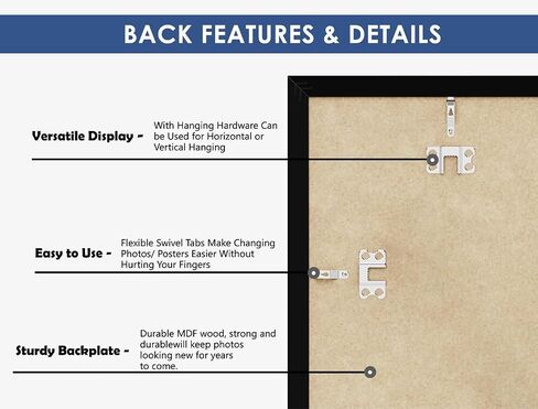 إطار ملصق PEALSN مقاس 24 × 36، إطار صورة مقاس 24 × 36 مع زجاج شبكي عالي الدقة لفن المعرض وديكور المنزل، شاشة تثبيت على الحائط أفقيًا وعموديًا مع أجهزة تعليق، رمادي فاتح، عبوة واحدة in Kuwait