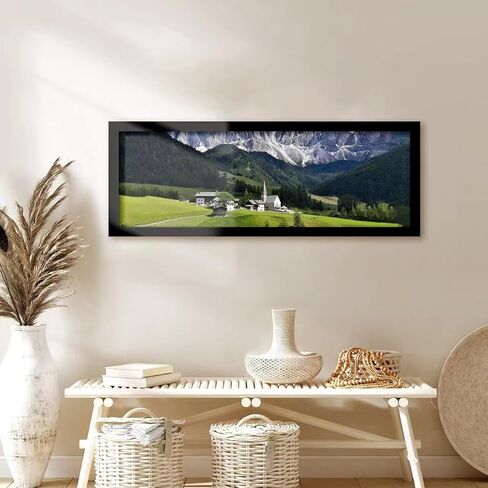إطار ملصق PEALSN مقاس 24 × 36، إطار صورة مقاس 24 × 36 مع زجاج شبكي عالي الدقة لفن المعرض وديكور المنزل، شاشة تثبيت على الحائط أفقيًا وعموديًا مع أجهزة تعليق، رمادي فاتح، عبوة واحدة in Kuwait