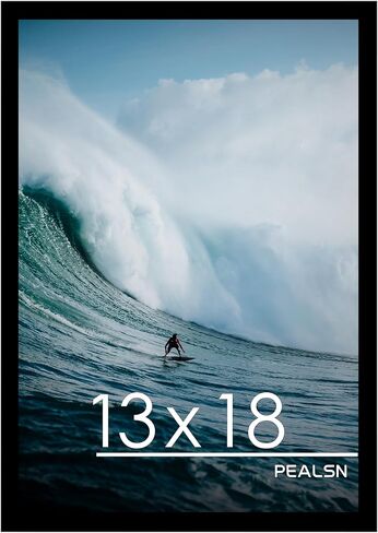 إطار ملصق PEALSN مقاس 24 × 36، إطار صورة مقاس 24 × 36 مع زجاج شبكي عالي الدقة لفن المعرض وديكور المنزل، شاشة تثبيت على الحائط أفقيًا وعموديًا مع أجهزة تعليق، رمادي فاتح، عبوة واحدة in Kuwait