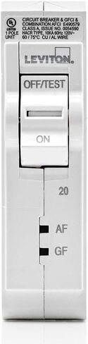Leviton LB200 100A قاطع دائرة فرعي قياسي ثنائي القطب، مغناطيسي هيدروليكي، 120/240 فولت تيار متردد، أبيض in Saudi Arabia