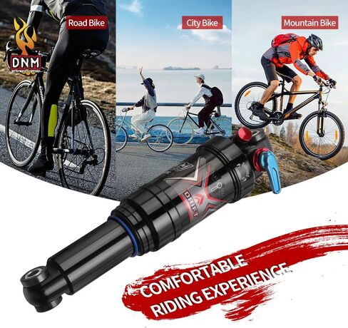 AO-8RC DNM Mtb صدمة خلفية للدراجة الجبلية مع قفل للخارج - ضغط هواء قابل للتعديل - تعديل التخميد (190 × 50 مم (7.48 بوصة × 1.97 بوصة)) in Kuwait
