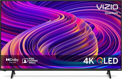 VIZIO 55-inch Quantum 4K QLED Smart TV with Dolby Vision, WiFi 6, Bluetooth Headphone Capable, Apple AirPlay, Chromecast Built-in (New)- M55Q6-L4 (Renewed) in Saudi Arabia