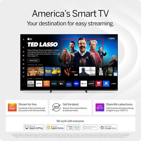 VIZIO 55-inch Quantum 4K QLED Smart TV with Dolby Vision, WiFi 6, Bluetooth Headphone Capable, Apple AirPlay, Chromecast Built-in (New)- M55Q6-L4 (Renewed) in Saudi Arabia