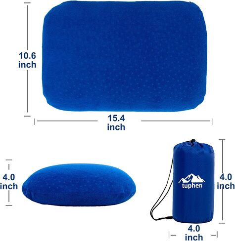 tuphen Camping Pillow Memory Foam Travel Pillow for Sleeping Backpacking Pillows Airplane Travel Hammock Beach Breathable Lightweight in Saudi Arabia