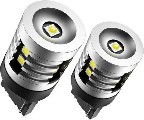 مصابيح عكسية LED من SEALIGHT 7440، 12 فولت فائقة السطوع 1000LM لمبة إضاءة بيضاء احتياطية بقدرة 7440 وات W21W، مناسبة لمصباح صندوق السيارة، لمبة لوحة الترخيص، لمبة داخلية، إلخ، قطعتان in Kuwait