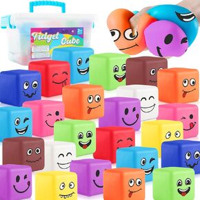Stress Balls for Kids, 30 Pack Smile Stress Balls for Kids and Adults, Emotion Stress Balls in Bulk, Mini Stress Balls Set Sensory Squishy Toys Fidget Toys, Party Favors, Goodie Bag Stuffers for Kids in Kuwait