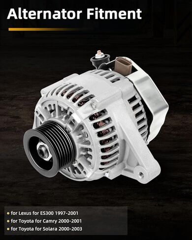 OCPTY Alternator 210-0722 Fit for Toyota Rav4 L4 2.5L 2009-2012 for Toyota Camry L4 2.5L 2012-2015 for Scion Tc L4 2.5L 2011-2016 9664219-227 104210-2270 Automotive Replacement Alternators in Kuwait