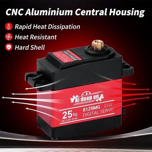 Aideepen 4pcs Metal Gear Servo Digital Micro Servo Motor for RC Aircraft Fixed-Wing Aircraft Model RC Aircraft Parts Toy Motor Helicopter. in Kuwait