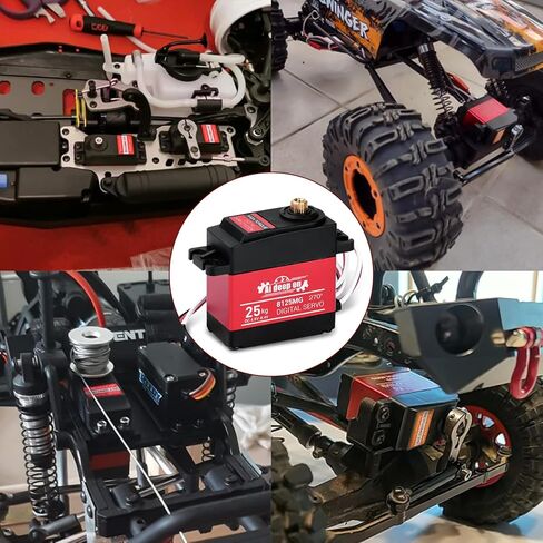 Aideepen 4pcs Metal Gear Servo Digital Micro Servo Motor for RC Aircraft Fixed-Wing Aircraft Model RC Aircraft Parts Toy Motor Helicopter. in Kuwait