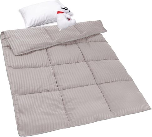 ZPECC Toddler Comforter Blanket - 39" x 47" Crib Comforter Quilt for Boys, Soft Child Quilt for Crib Bed, Stroller, Cot, Daycare, Travel, Kids, Machine Washable, Black Stripe in Kuwait