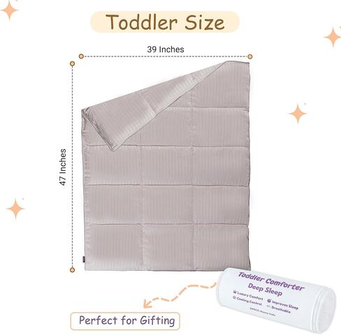 ZPECC Toddler Comforter Blanket - 39" x 47" Crib Comforter Quilt for Boys, Soft Child Quilt for Crib Bed, Stroller, Cot, Daycare, Travel, Kids, Machine Washable, Black Stripe in Kuwait