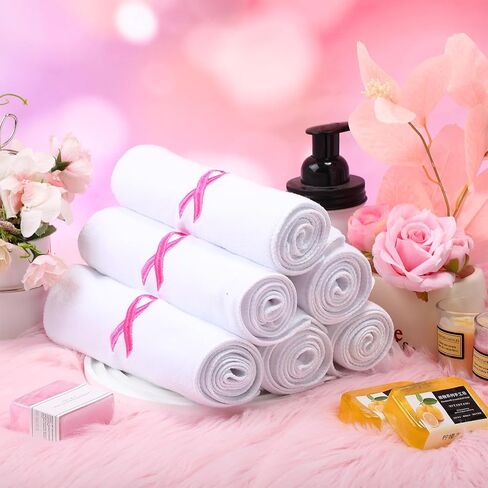 12 Pcs Breast Cancer Awareness Towels 9.8 x 43.3 Inches Pink Ribbon Sports Towels for Sweat Soft Fiber Gym Towels Breast Cancer Awareness Workout Towels for Exercise Fitness Yoga (Black) in Saudi Arabia