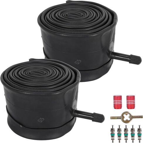 RUTU 26 Inch Bike Inner Tube for 26 X 1.75/1.95/2.10/2.125 inch Bicycle Tube AV32mm Schrader, Rubber Tubes for Mountain and Trail, Cruisers, MTB, Enduro, City Bikes with Tire Lever, 2 Pack in Saudi Arabia
